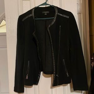 Black tweet Ann Taylor medium petite cute blazer jacket